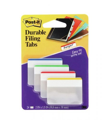 Teippimerkki Post-it Index 686F Durable värilajitelma