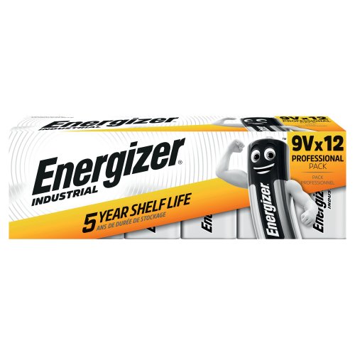 9V paristo 6LR61 Energizer® industrial 12kpl