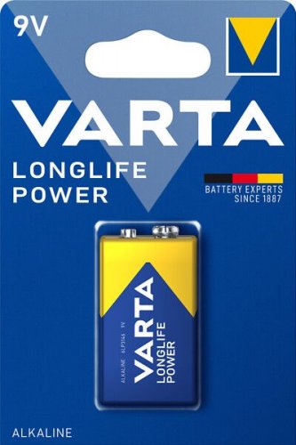 9V paristo 6LR61 Varta Longlife Power 1kpl