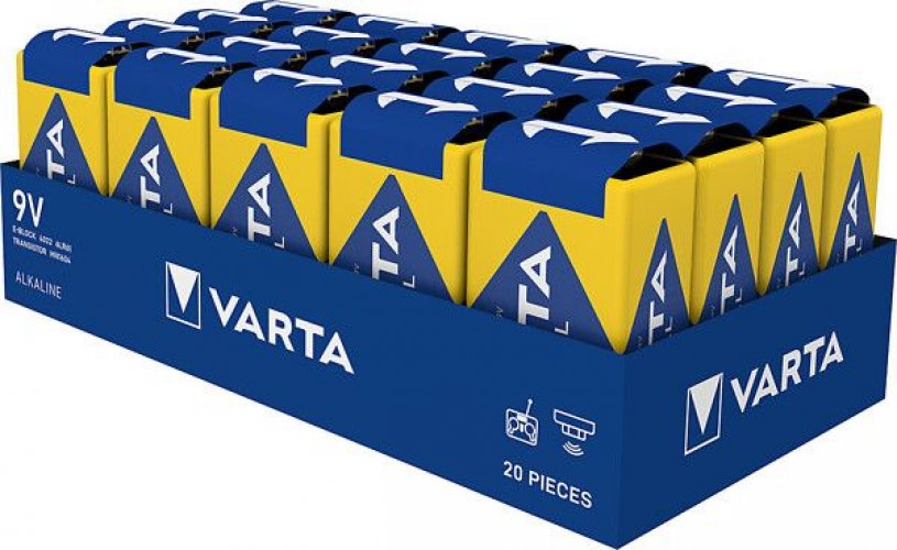9V paristo 6LR61 Varta Industrial PRO 20kpl