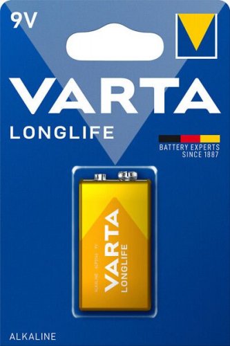 9V paristo 6LR61 Varta Longlife 1kpl