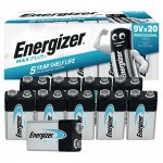 9V paristo energizer alkaline max plus 20kpl