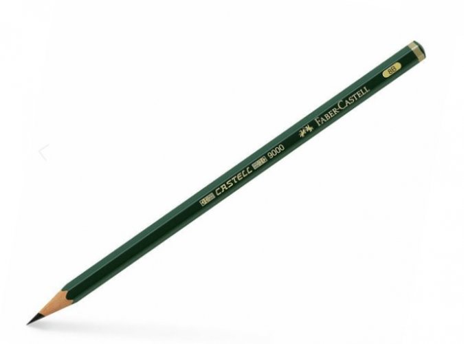 Lyijykynä Faber-Castell 9000/8B laadukas lyijykynä taiteilijalle graafikolle vaativalle harrastajalle