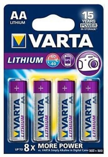 AA paristo LR6 Varta Ultra Lithium litiumparisto 4kpl