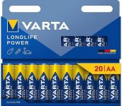 AA paristo LR6 Varta Longlife Power 20 kpl