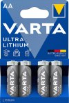 AA paristo LR6 Varta Ultra Lithium litiumparisto 4kpl