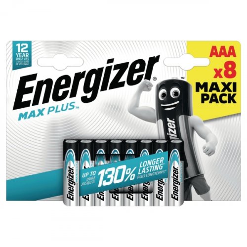 AAA paristo 1.5 V LR3 Energizer® max plus™ 8kpl