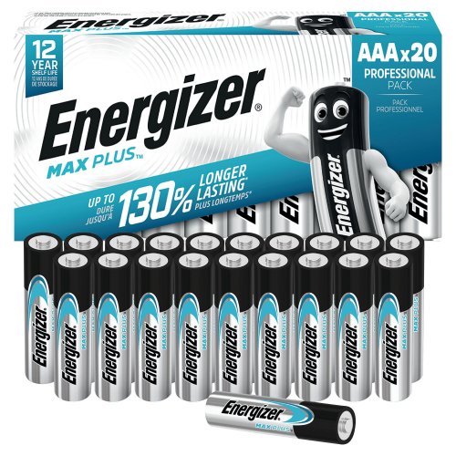 AAA paristo 1.5 V LR3 Energizer® max plus™ 20kpl