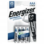 AAA paristo 1.5 V LR3 energizer ultimate litiumparisto 4kpl