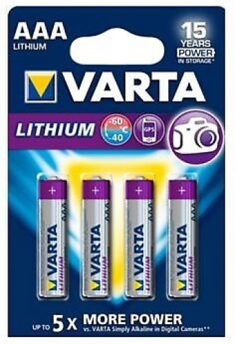 AAA paristo LR03 Varta Ultra Lithium litiumparisto 4kpl