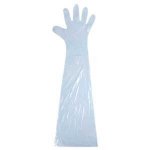 Kertakäyttökäsine LD-PE 90cm sininen 100kpl