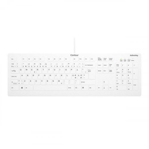 Active Key QuickClean Medical näppämistö Full-size Wired IP68
