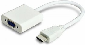 Adapteri MicroConnect HDMI-VGA M-F 0,15m White
