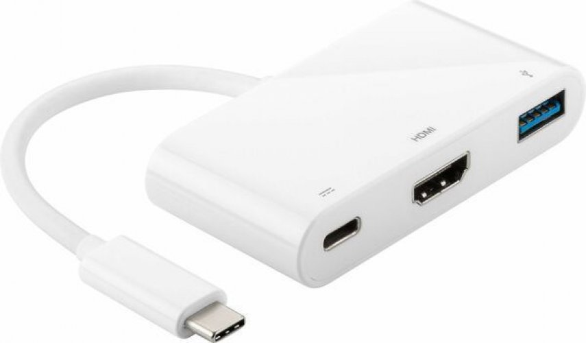 Adapteri MicroConnect USB-C to USB3.0 HDMI/USB3.1 C valk