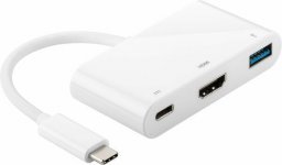Adapteri MicroConnect USB-C to USB3.0 HDMI/USB3.1 C valk