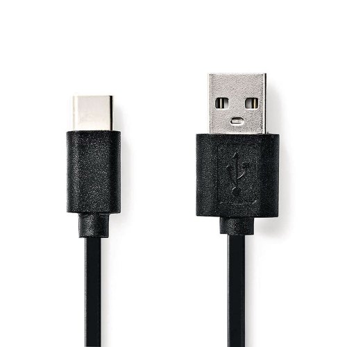 Adapteri Nedis usb-a usb-c™ 2m kaapelilla
