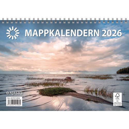 Ajasto Mappkalendern 2026 ruotsinkielinen 250 x 352mm