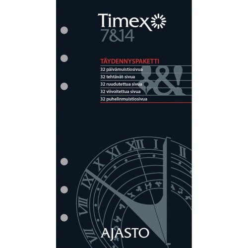 Ajasto timex 7 ja 14 täydennyspaketti
