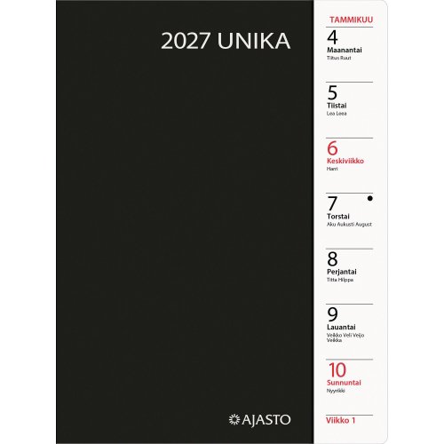 Ajasto unika, musta