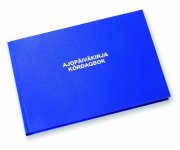Ajopäiväkirja A5 vaaka suomi/ruotsi muovikannet sininen 96 sivua