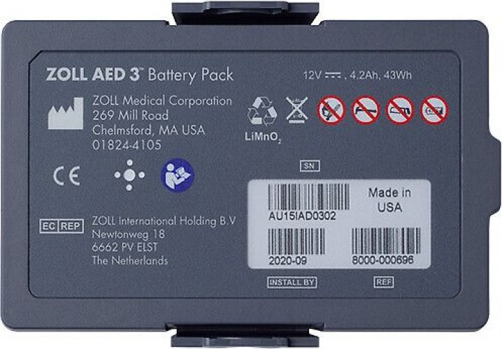 Akku Zoll AED 3 EI ladattava