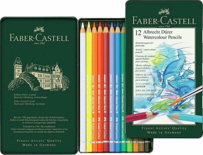 Akvarellikynä Faber-Castell A.Duerer 12 väriä/rasia