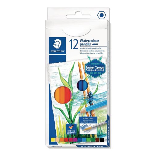 Akvarellikynä Staedtler värilajitelma 12kpl