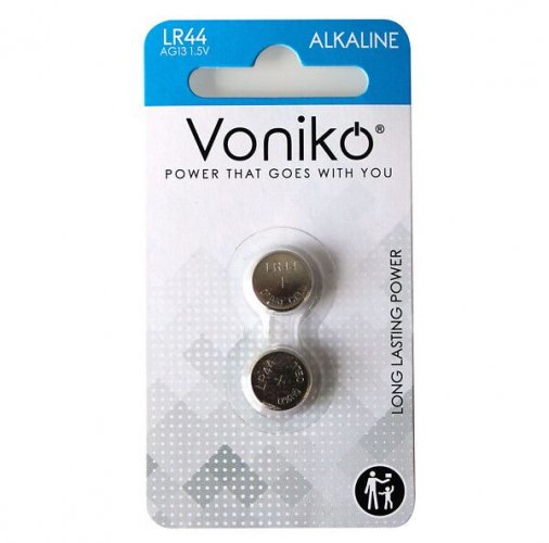LR44 paristo Voniko 1,5V 141 mAh 2kpl
