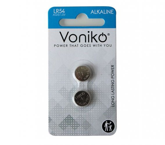 LR54 paristo Voniko 1,5V 45mAh 2kpl
