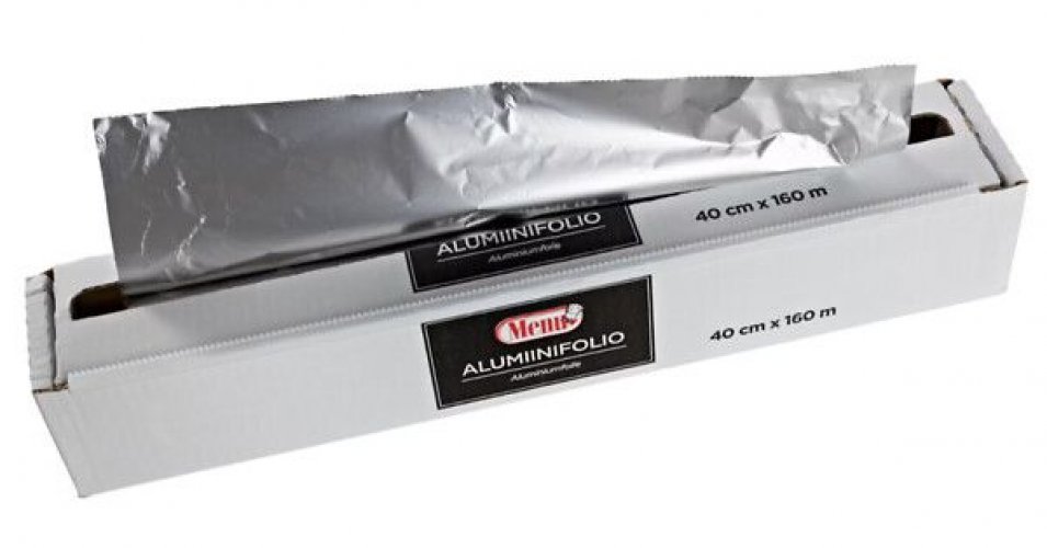 Alumiinifolio 40cm/160m 12my hopea