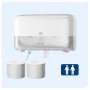 Annostelija Tork Twin Mid-size hylsyttömälle wc-paperille T7