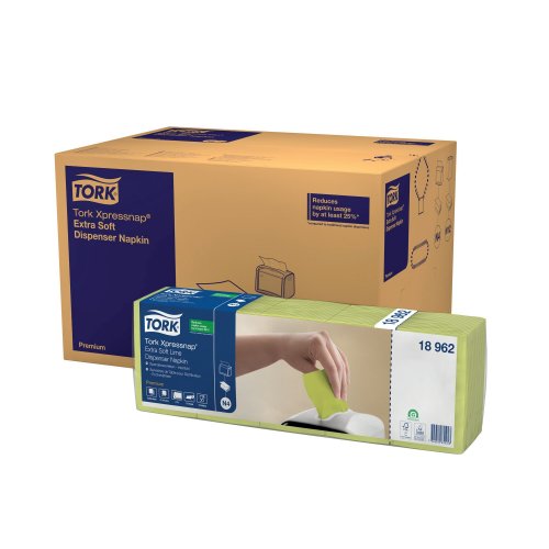 Annostelijaliina Tork® xpressnap® extra soft n4 lime 18962 1000kpl