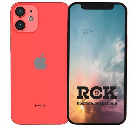 Apple iphone 12 mini 64GB red tehdashuollettu