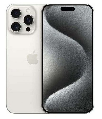 Apple iphone 15 Pro 128GB valkotitaani tehdashuollettu