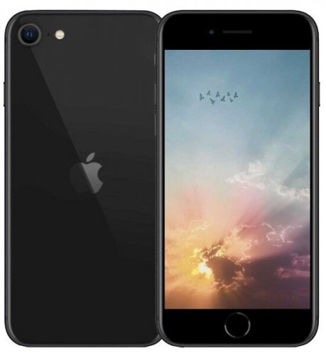 Apple iphone SE3rd 2022 64GB Midnight tehdashuollettu