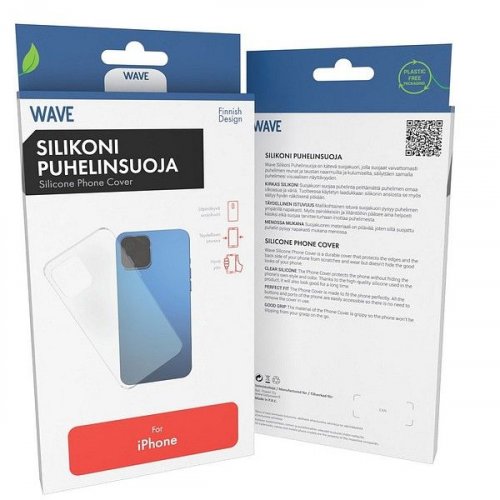 Apple iphone Wave 15 silikonisuoja kirkas