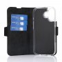 Apple iphone Wave 17 lompakkokotelo musta