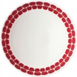 Arabia tuokio lautanen syvä 18cm punainen Punainen