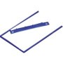Arkistohaarukka sininen 8 cm D-clip kaksi osaa
