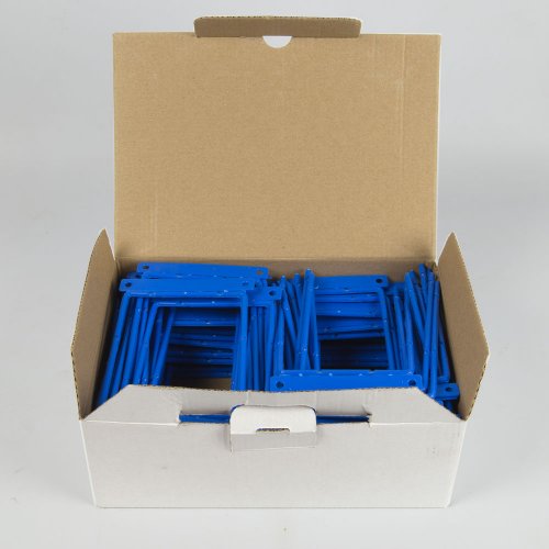 Arkistohaarukka 8 cm D-clip sininen 100 kappaleen laatikko edullinen hinta