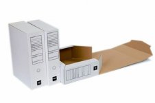 Arkistokotelo A4/E9cm valkoinen