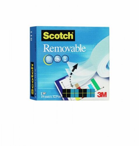 Teippi Scotch Magic irrotettava 19mm 32,9m (removable)