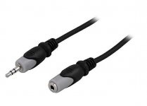 Audiojatkokaapeli 3.5mm uros-naaras 5m
