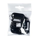 Avaimenperä 23x50mm musta nimilappu musta