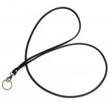 Avainkaulanauha nahkainen, pitkä musta, Miiko