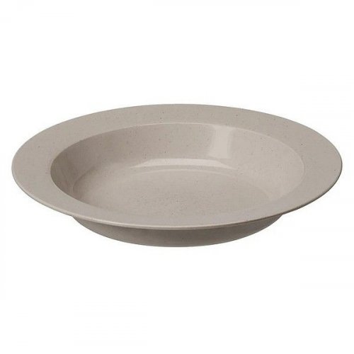 Bio-lautanen syvä 22 cm harmaa biomuovi kork. 4 cm
