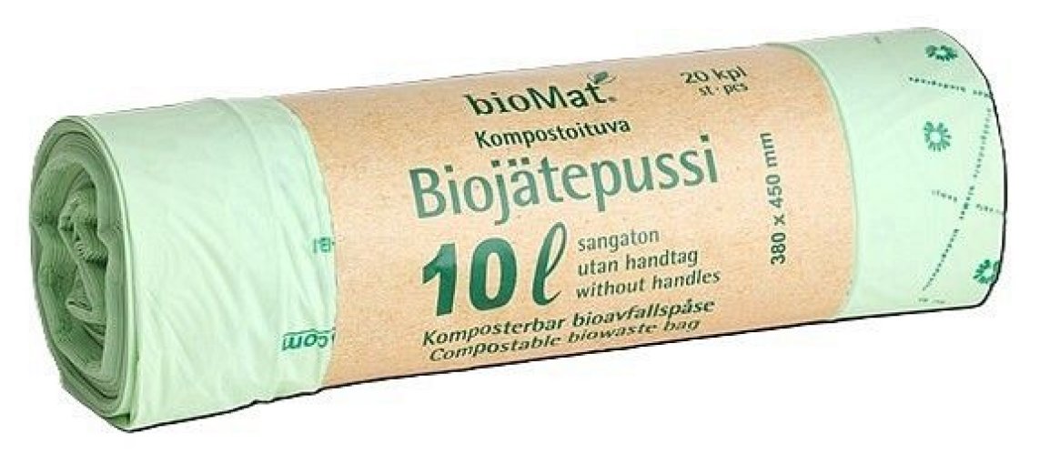 Biojätepussi BIOMAT 10L 380x450mm