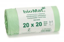 Biojätepussi bioMat 20L 420x500mm 20kpl