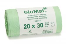 Biojätepussi BIOMAT 30L 500x550mm 20kpl