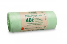 Biojätepussi bioMat 40L 520x630mm 10kpl (16rll/ltk)